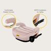I-Size Booster Car Seat, ISOFIX, 125-150cm, 6-12 Years, Group 2/3, Portable, ECE R129, Pink