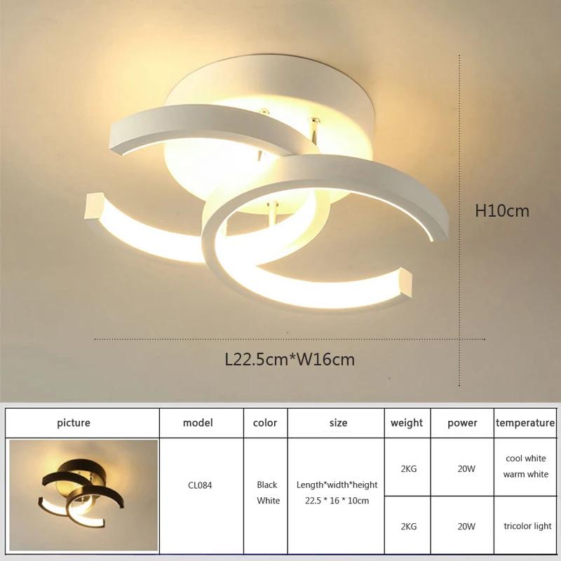 Modern LED Aisle Ceiling Lights Nodic Home Lighting Led Surface Mounted for Bedroom Living Room Corridor Light Balcony Lights