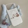 Glitter Cat and Bear Dessert Phone Case for iPhone 17/16 Pro Max/15/14 - Women's Edition