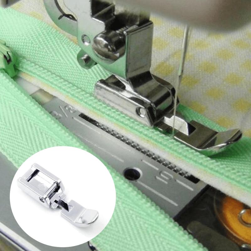 1PC Zipper Sewing Machine Presser Foot Left Right Narrow Foot Compatible with Low Shank Snap Sewing Accessories