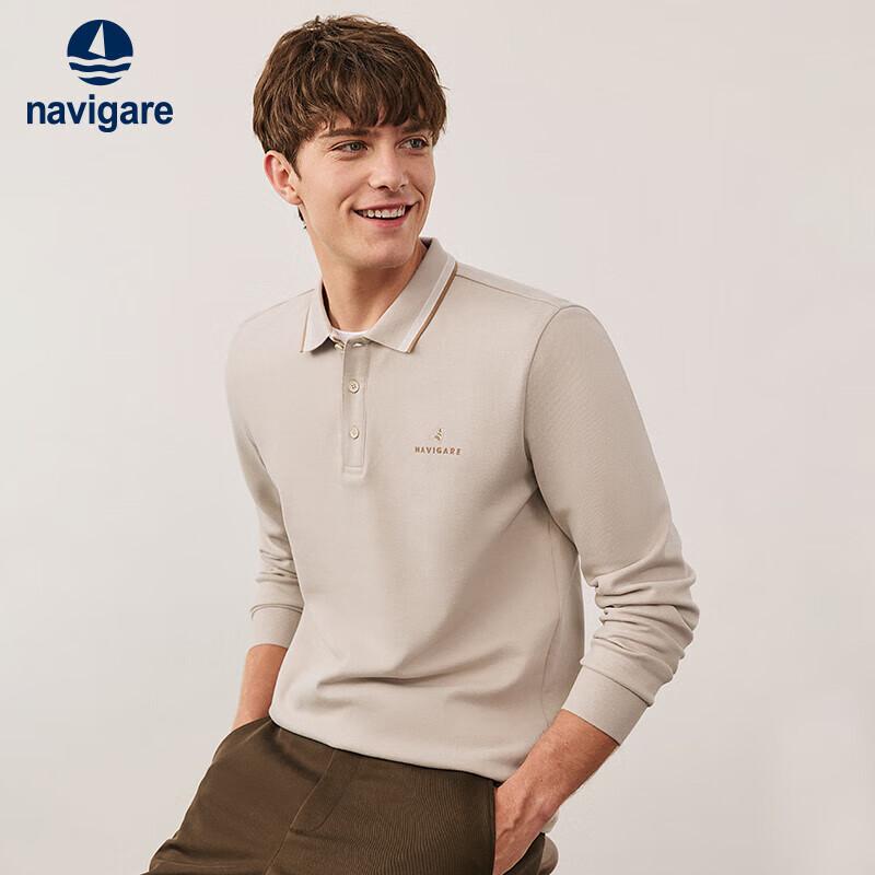 Navigare Men s Skin-Friendly Long-Sleeve Polo Shirt XXL