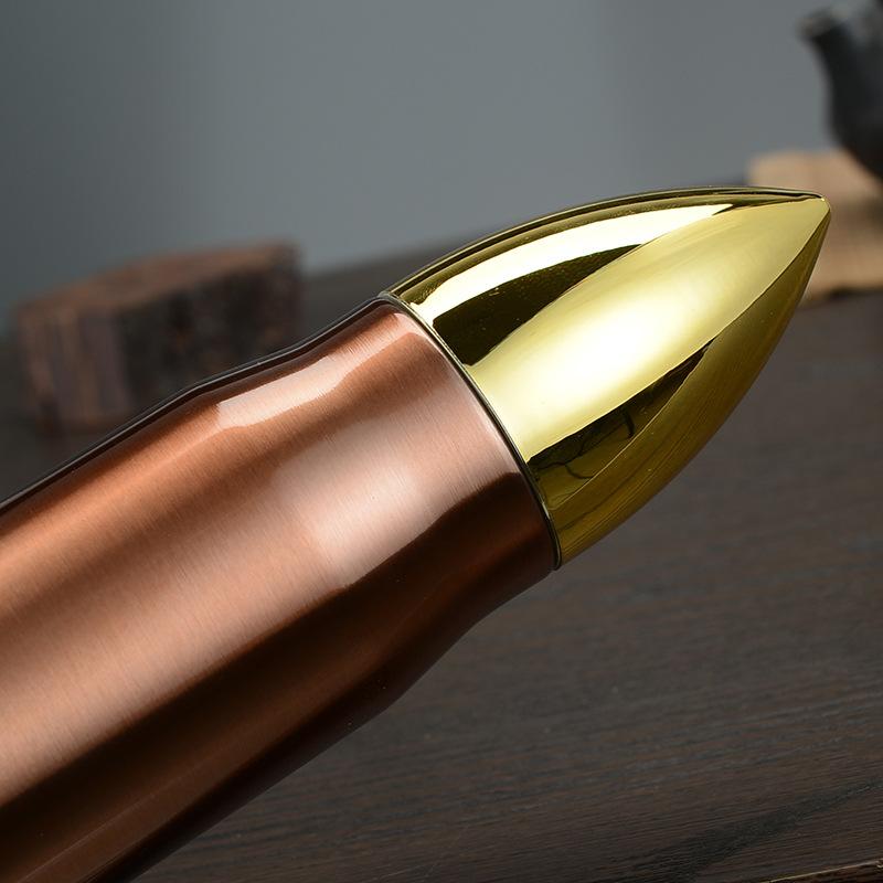350ml 500ml Stainless Steel Vacuum Cup Double Layer Creative Bullet Head Thermos Outdoor Large Capacity Portable Water Bottle