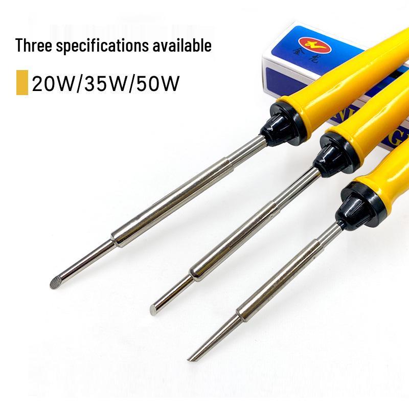 Long-Life Electric Soldering Iron Set with Internal Heating and Horseshoe Tips - Available In 20W, 35W, 50W, Set of 20