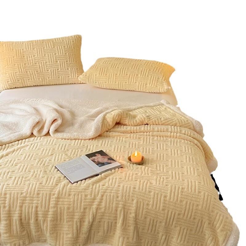 LISM Jacquard Milk Velvet Blanket