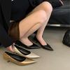 2025 Spring and Autumn New Thin Heel Pointed Single Shoes Women's Shoes Are Comfortable and Not Tired of Commuting Versatile Light Mouth French Lady