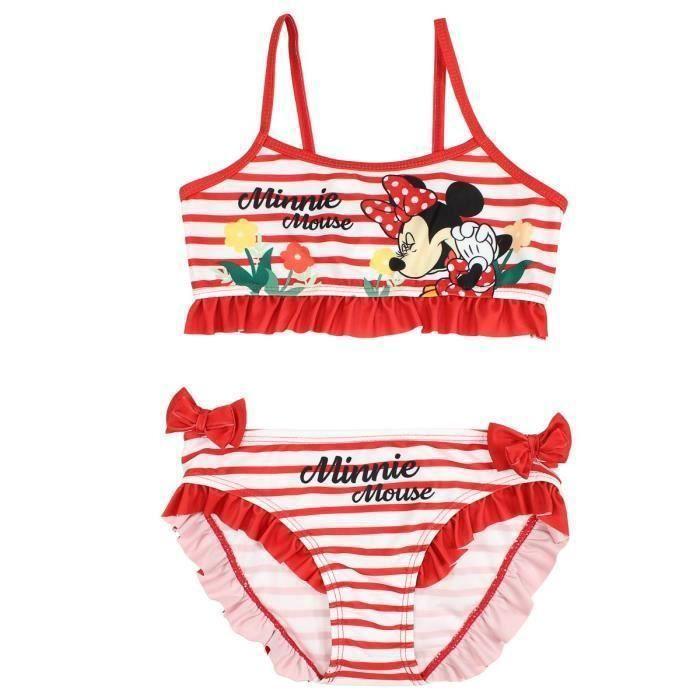Maillot de bain - Disney - Minnie - Rouge - Fille