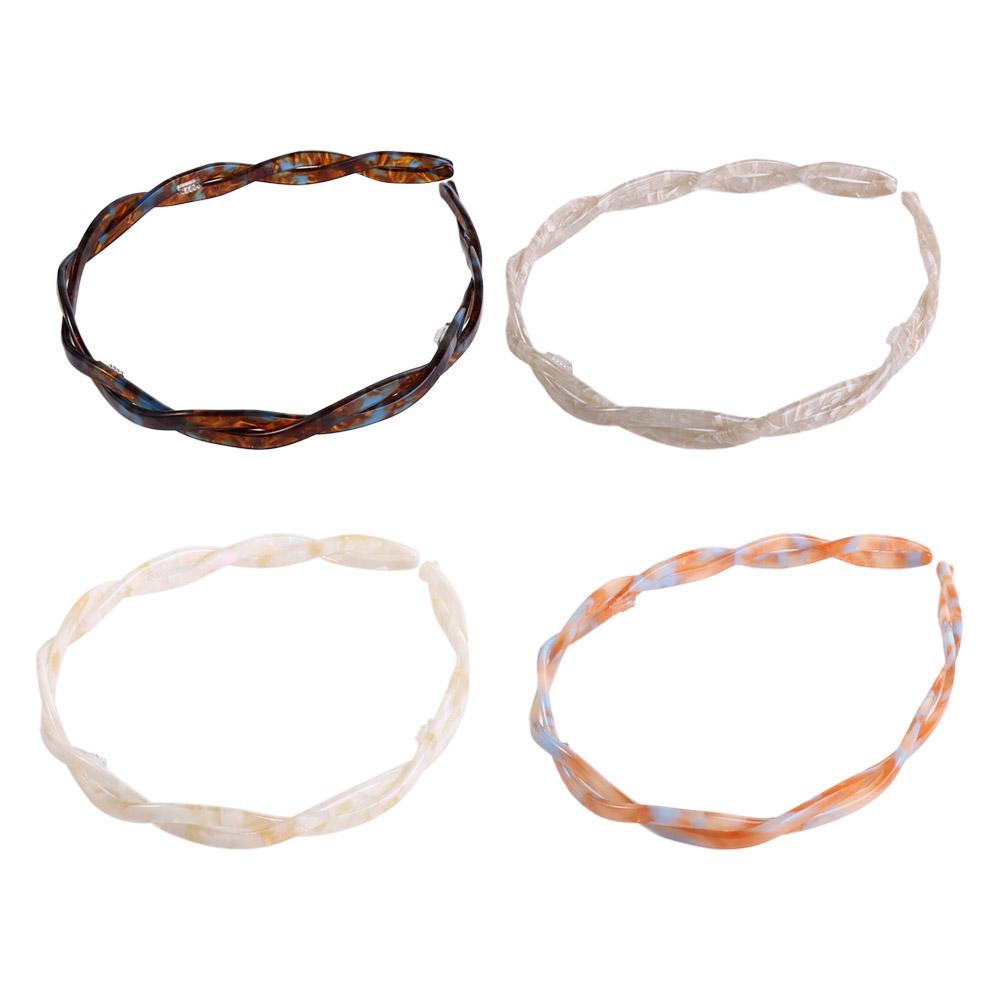 Acid Women Hairpin Female Hair Accessories Cross Headband Korean Style Headwear Twist Hair Band