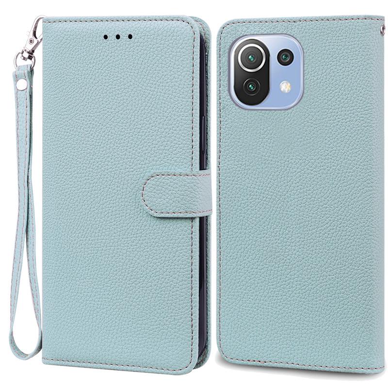 Mi 11 Lite Deksel For Xiaomi Mi 11 Lite 5G NE Lær Lommebok Flipdeksel For Xiaomi Mi 11 Lite Deksel Mi11 11i Cover Coque Fundas