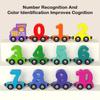 1set 0-10 Number Digital Train Toys Colorful Magnetic Early Educational Toys Digital Train Track Assembly Number Train Set