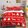 Winter Holiday Charm Bedding Sets Duvet Cover Sets Duvet Covers Pillowcases(1*Duvet Cover 2*Pillowcases Without Duvet Insert)