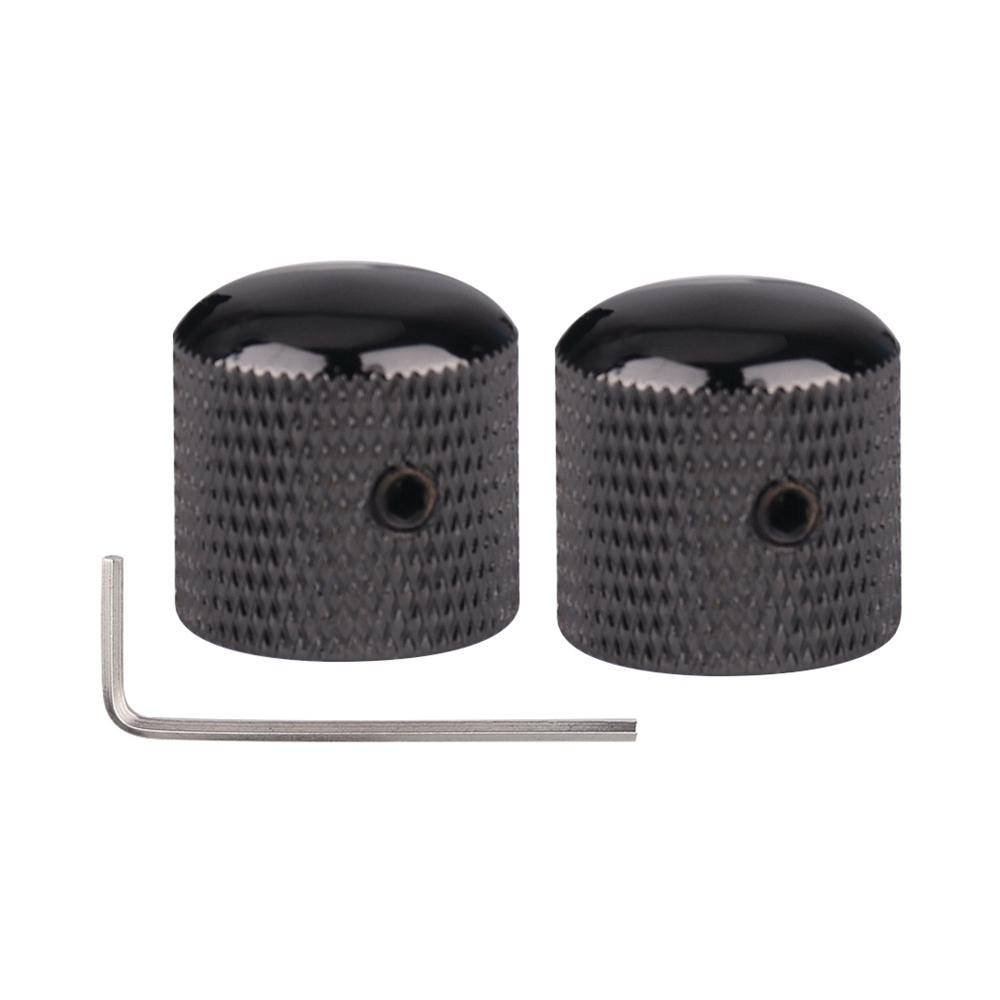 1Pcs2Pcs Metal Dome Knobs Electric Bass Guitar Knobs Volume Tone Control Knobs With Wrench Bronzebkcrgdblack Nickel