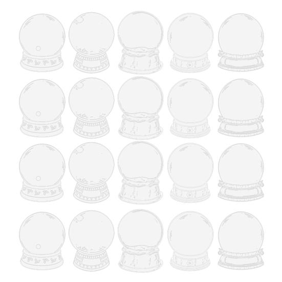 20Pcs DIY Transparent Dried Flower Bookmarks Exquisite Design Creative Floral Plant Clear Bookmarks Decorations