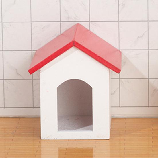 1:12 Miniature Dog House Realistic Excellent Workmanship Wood Fairy Micro Landscape Dog House for Children