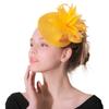 Europäische und Amerikanische Feder Kopfschmuck Beliebte Braut Haar Accessoires Bankett Foto Zylinder PP Imitation Hanf Kopfschmuck