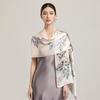 100% Silk Scarf Women Print Hangzhou Handkerchief Pure Silk Neckscarves Luxury Bufandas Silk Shawl   Long Scarf