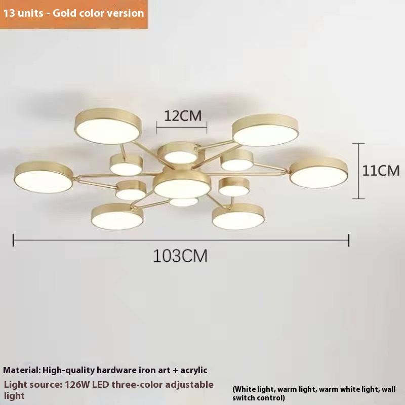 Living Room Lights, Ceiling Lights, Creative and Personalized Dining Room Lights, Modern and Simple Bedroom Chandeliers