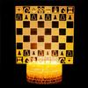 3D Chess Night Light Lamp Illusion 16 Color Changing Table Desk Decoration Lamps Led Christmas Gift with Acrylic Flat ABS Base USB Cable Toy