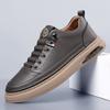 Fashion Fashion Non-slip Cow Leather Board Shoes for Men Spring Autumn Casual Sneakers Designer Soft-soled Sports Zapatos De Hombre