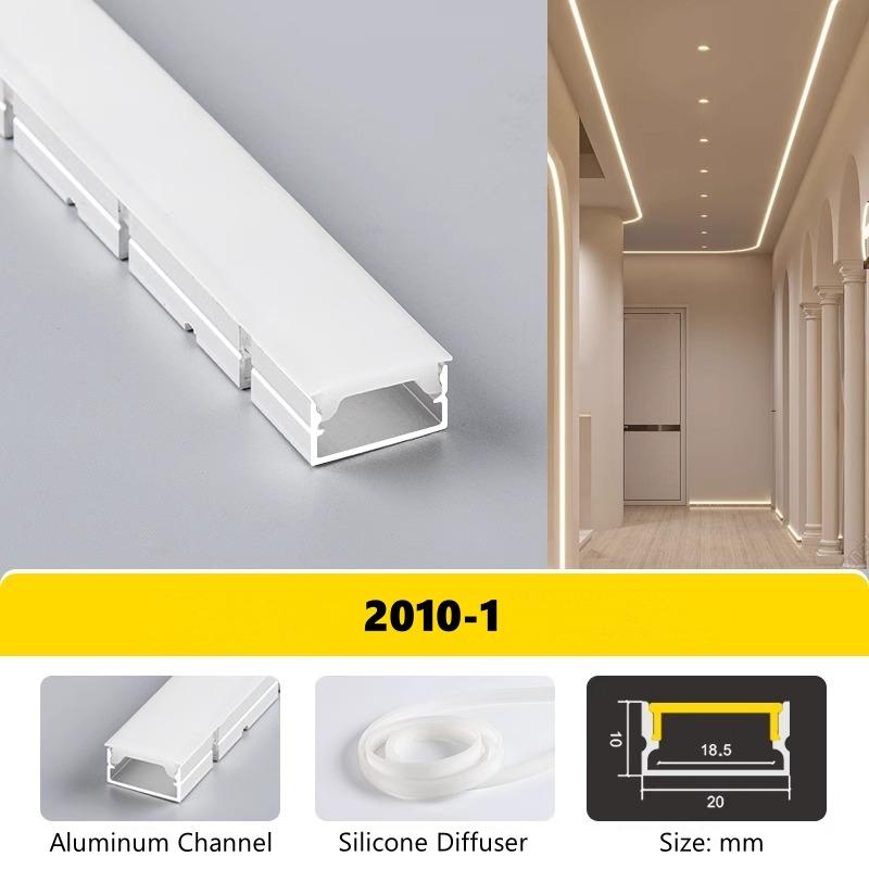 

U-образный изогнутый светодиодный алюминиевый профиль, встраиваемый, сгибаемый, канальный, силиконовый рассеиватель, настенный, потолочный, гипсокартонный, декоративный, линейный, полосовой светильник 0.5m X 5pcs