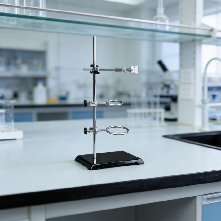 Practical Science Stand Chemistry Experiment Compacts Support Frame Stand 35cm Height With Easy Assembly And Stable Base