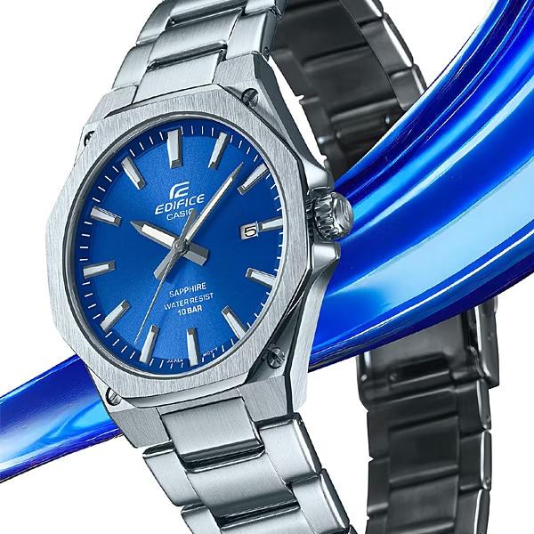 CASIO Men's EDIFICE EFR-S108DJ-2AJF [EDIFICE 3-Hand Analog Mens Metal Band] Round Watch Silver