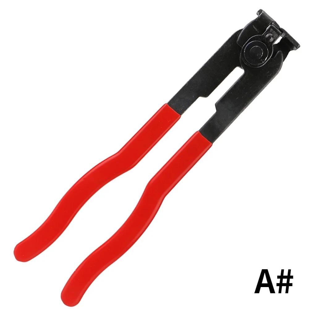 Car Banding Hand Tool Kit for Exhaust Pipe Fuel Filter Durable Installer Repairs CV Joint Boot Clamp Pliers White