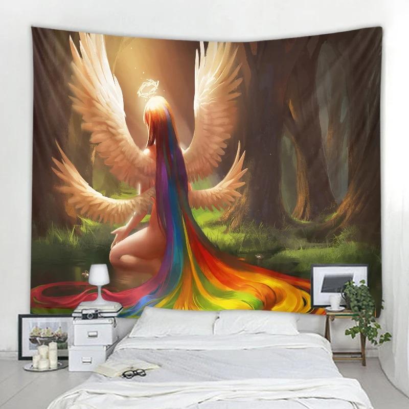 Cartoon Characters Background Decorative Tapestry Home Wall Decor Office Living Room Tapestry