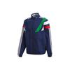 Originals Three Stripes Stand Collar Sports Jacket Men Jackets Dark-Blue FN0966