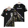 Tricou Campionat S12 G2 Esports pentru Bărbați Croială Largă Casual cu Mânecă Scurtă și Imprimeu 3D