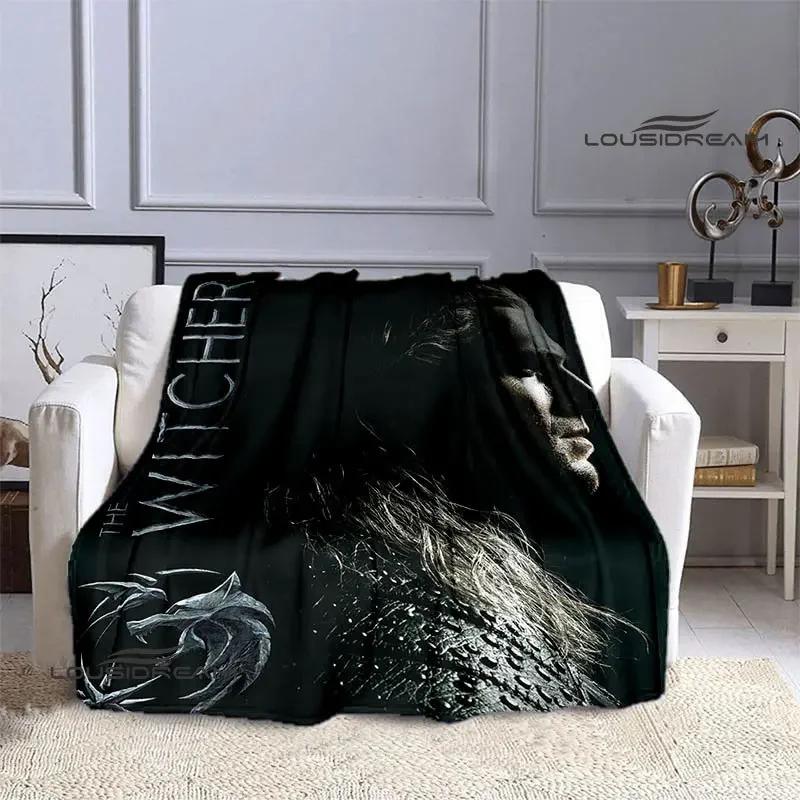 W-Witcher game Printing blanket Flange Warm blanket picnic blanket Home travel blanket bed linings Birthday Gift picnic blanket