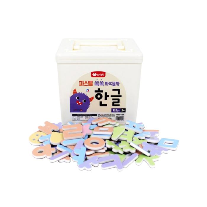 Mino Friends Manyetik Yapboz Serisi – Meyve / Sebze / Kore Alfabesi Hangul( (KC Sertifikalı, Kore'de Üretilmiştir) (4 Seçenek)
