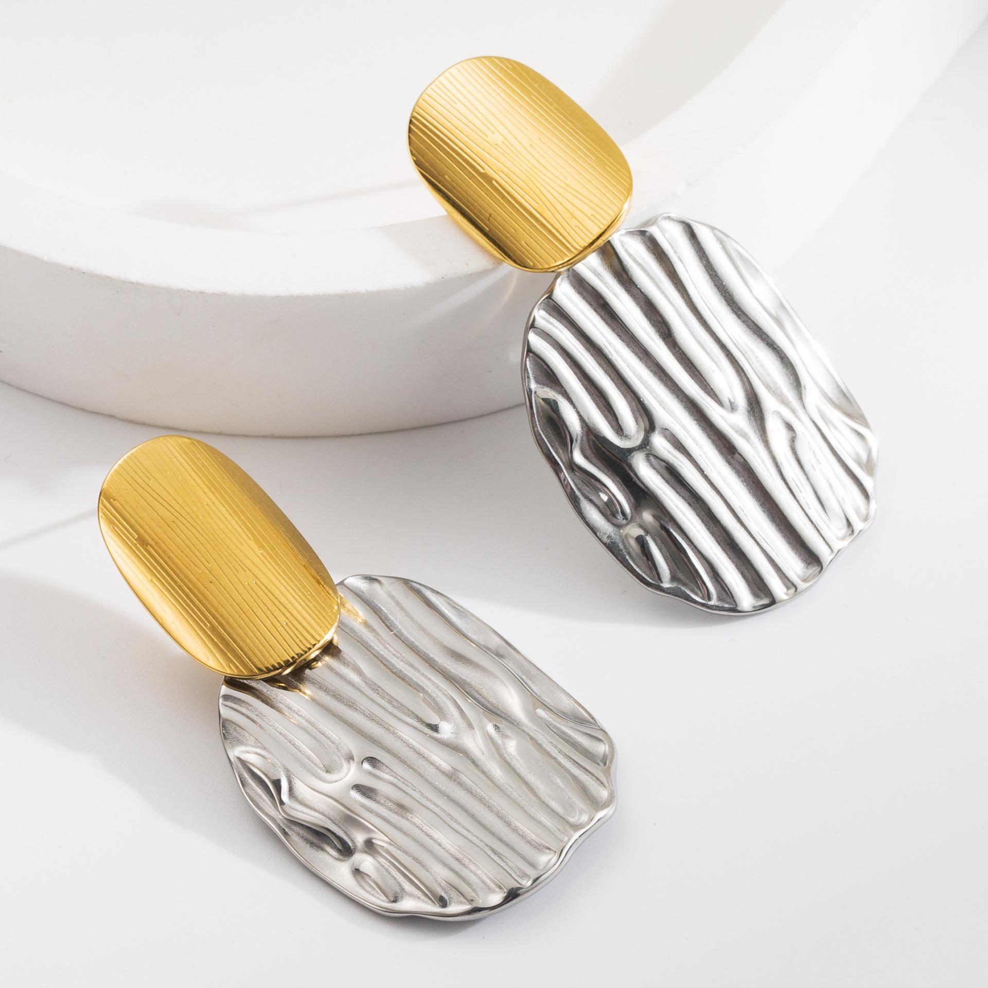 

1 пара сережек из овального гинкго с нерегулярным сращиванием, винтажные для женщин, пар с уникальным дизайном, ювелирные изделия для вечеринок, подарочные аксессуары 8cm серебряный