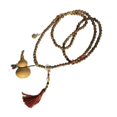 Yingluo Chinese Gourd Pendant Crossbody & Sweater Chain Necklace