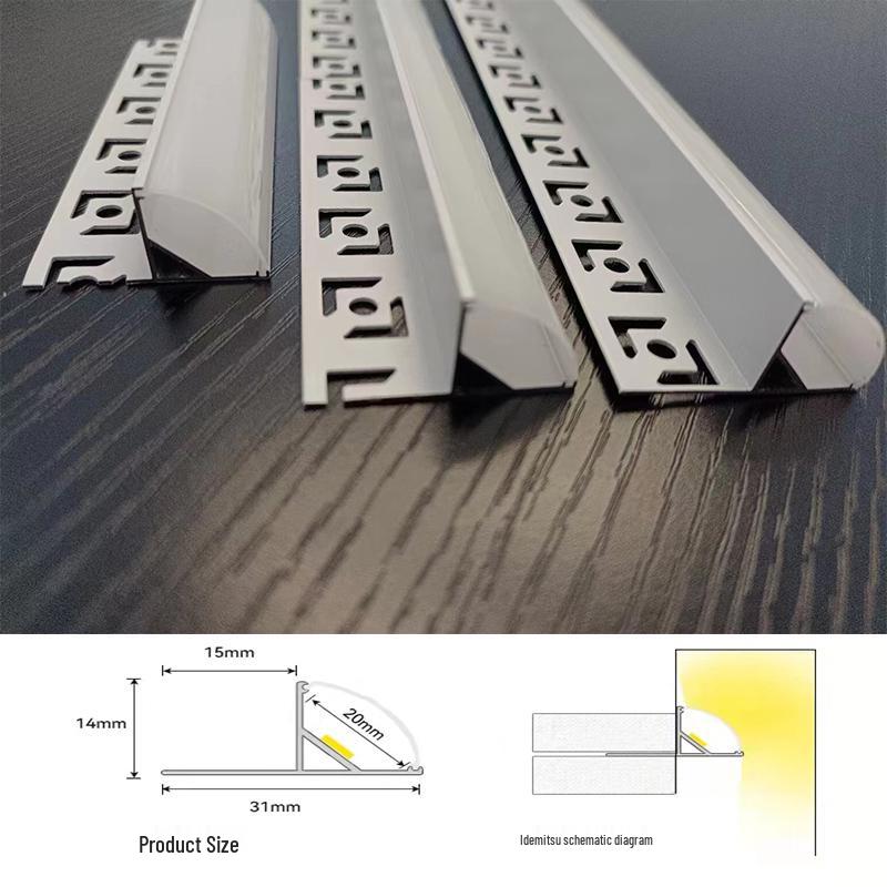 Beveled Linear Ambient Light: 45° Cove Ceiling Strip with Reflective Trough