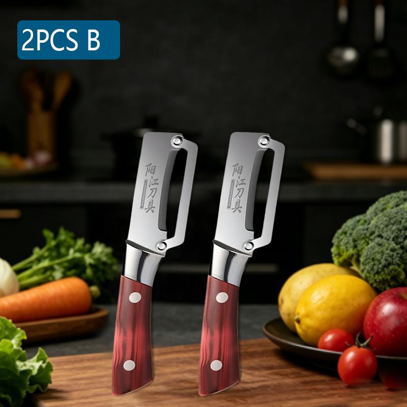 WXCOO MultiFunction Peeler Kitchen Stainless Steel Vegetable Peeler Fruit Knife 2-in-1 Bottle Opener Kitchen-Specific Peeler
