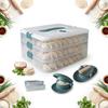 Set Of Containers And Dumpling Cutters 3In1 Transparent 4.5L