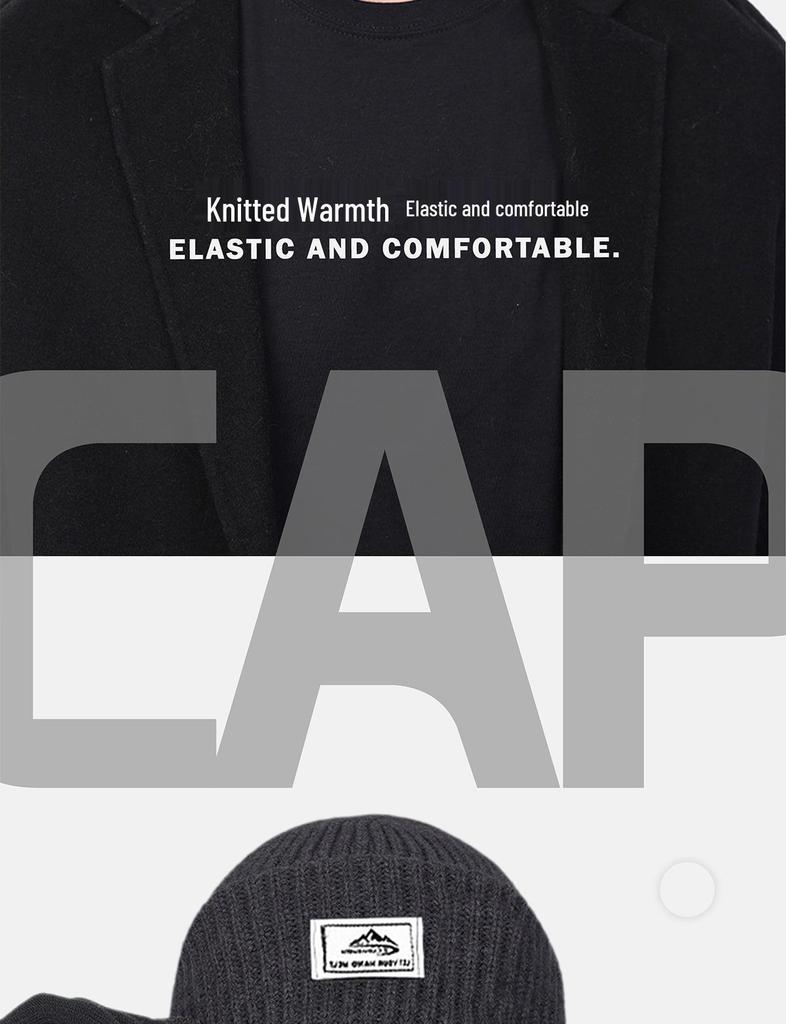 Balaclavă tricotată rezistentă la vânt pentru bărbați: Mască de față caldă pentru ciclism și căciulă de iarnă