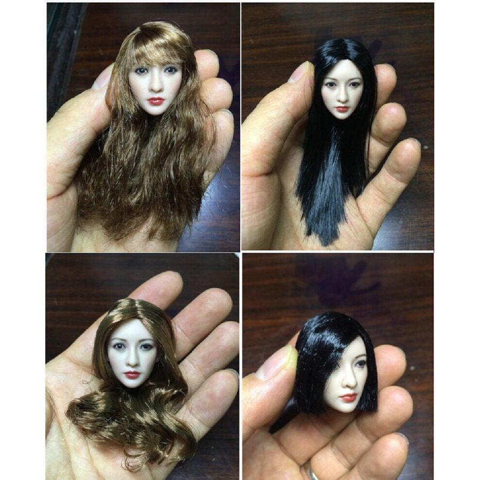 In-Stock 1/6 Scale Liu Yan Inspired Asian Beauty Head Sculpt for PH JO Lan Nü Body