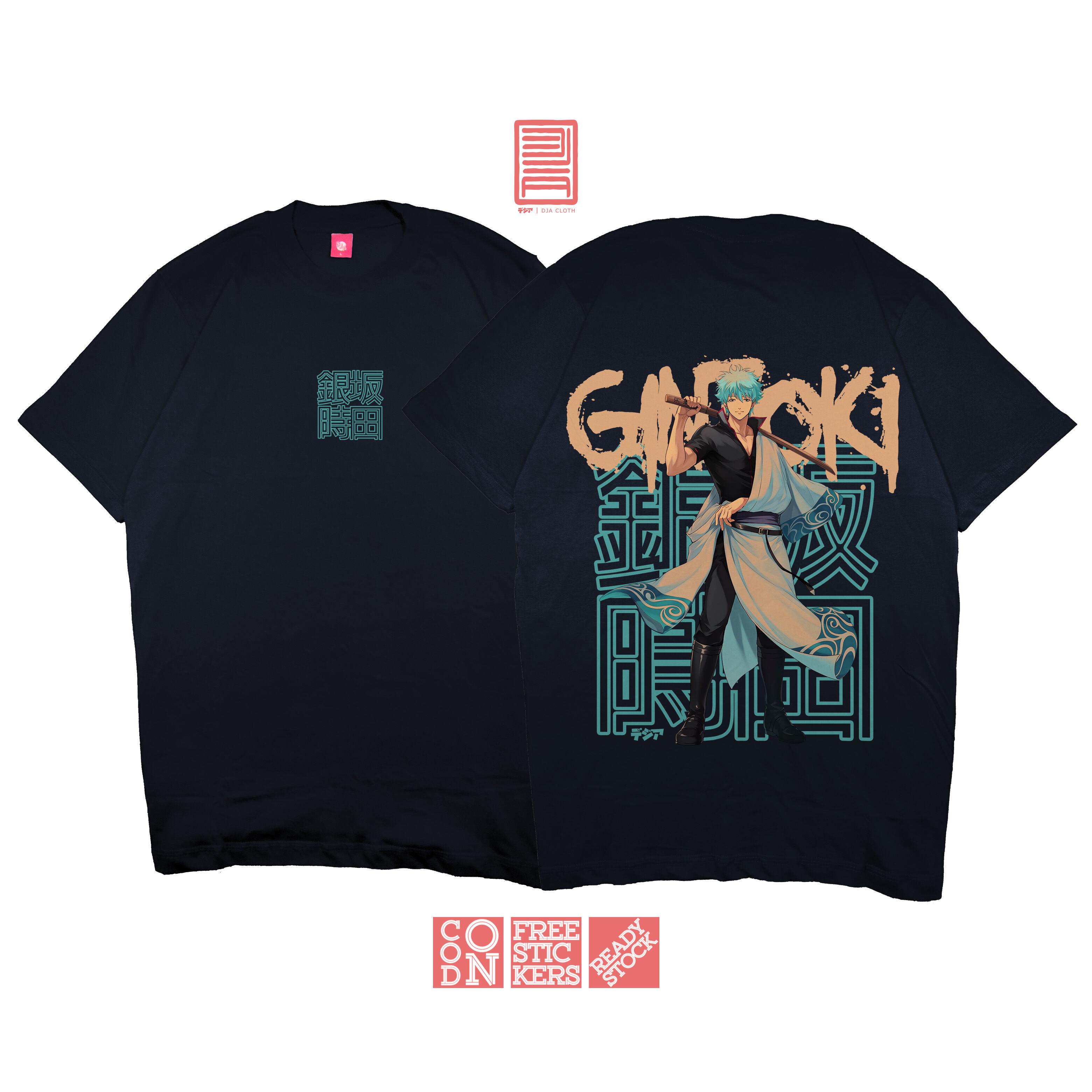 Kaos Gintoki Sakata Gintama Gin Baju Jepang Anime Unisexga Tshirt Dja Cloth S