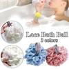 Soft Bath Scrub Bath Ball Body Clean Bath Puff Bathroom Supplies  Flower Scrubbing Bubble Shower Mesh Sponge Back Brush