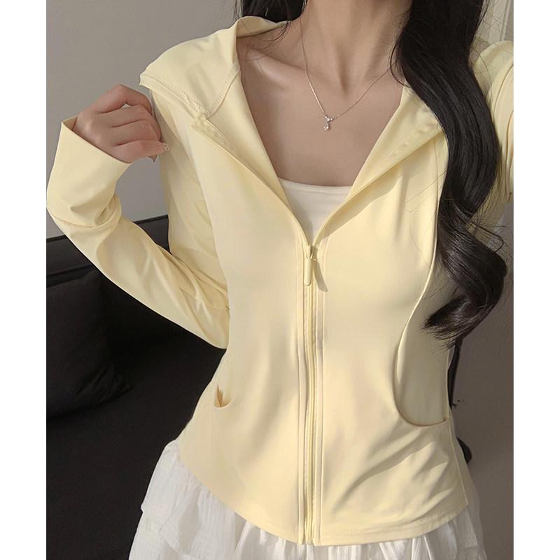 

Candy Color Women s Slim UV Protection Summer Jacket – Lightweight, Figure-Flattering Sun Protection One Size 80-135 catty жёлтый