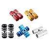 Road Bike Aluminum Zinc Zinc Alloy Grooves BMX Hexagonal Stunt Pegs Bicycle Front Rear Wheel Bike Axle Pedal