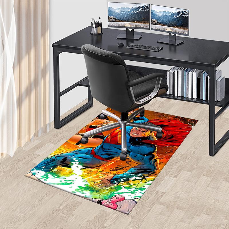 1pc The Heroic Superman Carpet, for Home & Office Decor, Desk Chair Carpet, Festive GiftL1457