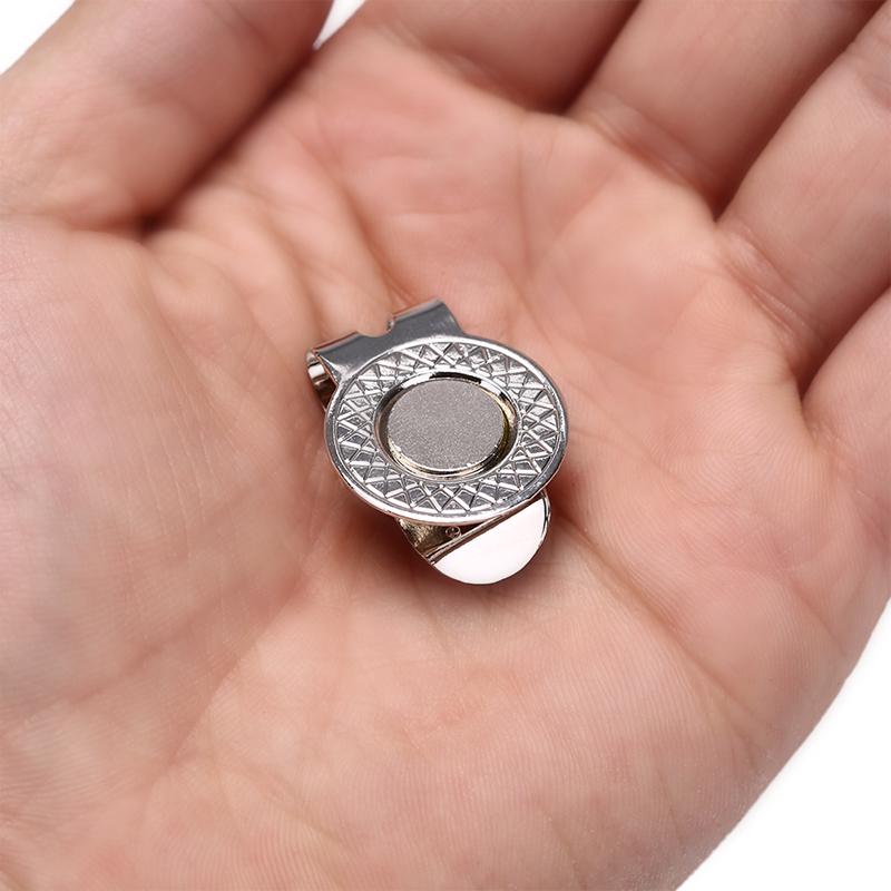 

1PC Golf Ball Mark With Golf Hat Clip Magnet Alloy Golf Marker Accessories