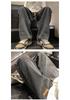 Jeans da uomo alla moda, versatili, con coulisse: Pantaloni Casual High-Street Larghi Dritti a Gamba Larga Primavera e Autunno