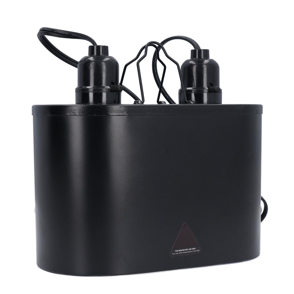 Reptile Light Fixture Deep Dome Double Lampshade 250W UVB Pet Reptile Heat Lamp Cover   for E26 E27