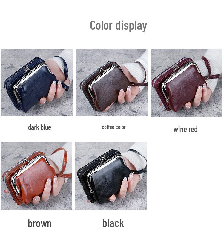 Women's Large Capacity Wristlet Wallet with Card Holder and Money Clip