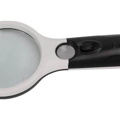 10X 45X Magnification Lighted Magnifying Glass Double Lens with LED Light Pocket Magnifying Glass Acrylic and Glass Portable