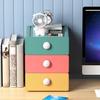 Desktop Storage Box High Capacity Stackable with Knob Store Cosmetic Jewelry Box Desktop Case Household Supplies