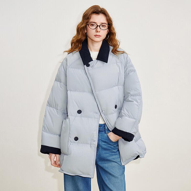 ChuYu Women's Reversible Corduroy Down Jacket